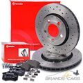 BREMBO XTRA BREMSSCHEIBEN +BELÄGE HINTEN FÜR AUDI TT 8N SEAT LEON 1M VW GOLF 4