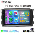 Kam 2+64G Android 13 Autoradio Für Smart Fortwo 451 2005-2010 GPS Navi RDS BT EQ