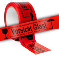 Klebeband Packband Paketband Paketklebeband 66m Transparent Vorsicht Glas