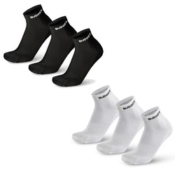 Quarter Socken Nike, adidas, Socken Buddies, schwarz/weiß 3/6/9/12/15/18 Paar