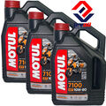 3x4 Liter Motul 7100 Motorrad Öl  4T Motoröl 10W60 Vollsynthetisch 10W-60 ESTER