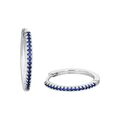 Amor Creolen 925 Sterling Silber Damen Ohrschmuck, mit Zirkonia synth., 1,8 cm,