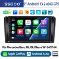 Android 13 Autoradio GPS Navi DAB+ Für Mercedes Benz ML/GL Klasse W164 X164 64GB