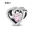 💖 Charm Anhänger "Tierliebe " 925 Silber passend für Pandora Armband Hund C11