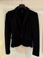 Marc Cain Blazer Jacke Wolle Kaschmir schwarz N2 Gr 34/36