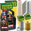 MANN INSPEKTIONSPAKET+6L MOTUL EFE 5W-30 ÖL passend für BMW 5er E39 520d 136 PS