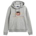 GANT Damen Hoodie - Archive Shield Sweat Hoodie, Kapuzen-Pullover, Logo, uni ...