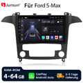 Carplay Für Ford S-Max 2007-2015 Android 12 Autoradio GPS Navi WIFI 4G BT 4+64GB