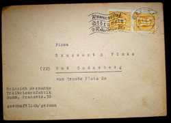 Alliierte Bes. 1946: Geschäftsbrief /Brief , "BONN 10.1.46" n. Bad Godesberg