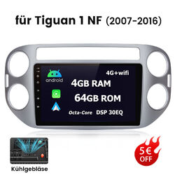 4+64GB Carplay Autoradio Android 13 Für Tiguan 1 NF 2007-2016 GPS Navi Navi DAB+