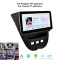 10.33" 8~K Android 12 Autoradio GPS WIFI  Für Toyota Aygo Citroen C1 Peugeot 107