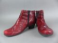 Gabor Damen Stiefel Gr. 38 | UK 5 | Rot Leder Stiefelette Ankle Boots (WM)