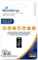 Mediarange USB Stick 64GB Speicherstick Nano inkl. Schlüsselanhänger schwarz