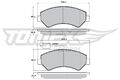 TOMEX Brakes Bremsbelagsatz Scheibenbremse TX 17-19 für OPEL MOVANO U9 FIAT Bus