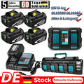 für Makita 18V Ersatzakku LXT BL1850B BL1860B BL1830 &Ladegerät Li-Ion