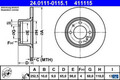 2x Bremsscheibe Ate 24.0111-0115.1 2 Bremsscheiben Vorderachse Vorne für Lada