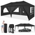 Faltpavillon Pavillon 3x3/3x6m Pop-up Partyzelt Wasserdicht UV-Schutz mit Tasche