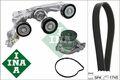 INA 529014830 Wasserpumpe + Keilrippenriemensatz für Mercedes-Benz 