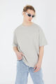 einfarbiges Basic Oversized T-Shirt mit 320gsm Cotton