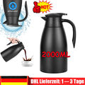 Doppelwandige Kaffeekanne 2 Liter Isolierkanne Teekanne Thermoskanne Edelstahl