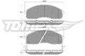 TOMEX Brakes Bremsbelagsatz Scheibenbremse TX 12-42 für KIA CARNIVAL 2 GQ PREGIO