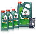 3x 1 L + 5  L LITER CASTROL MAGNATEC STOP-START 5W-30 A5 MOTOR-ÖL MOTOREN-ÖL 736