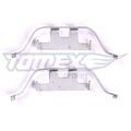 TOMEX brakes TX 44-24 Zubehörsatz Scheibenbremsbelag Hinten für BMW X3 (E83)