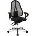 Topstar Sitness 15 Drehstuhl (Büro) Fitness-Drehstuhl ergonomisch Stoff schwarz