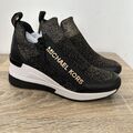 Michael Kors Sneakers mit Mittelhoher Keilabsatz Gr. 36 Schwarz/Gold