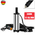 Minipumpe 12-15l/min 38mm Tauchpumpe 12V Wasserpumpe Diesel Drucktauchpumpe DE