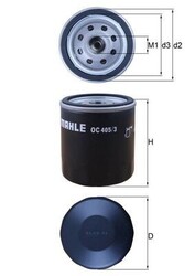 MAHLE Ölfilter OC 405/3 für OPEL CHEVROLET SAAB FIAT DAEWOO
