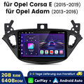 2+64G Für Opel Corsa E 15-2019 Carplay Android 13 Autoradio GPS Navi WIFI BT DAB