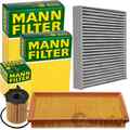 1x MANN FILTERSET INSPEKTIONSPAKET für FIAT PANDA+500+C LANCIA YPSILON 312