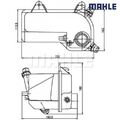Ausgleichsbehälter, Kühlmittel BEHR MAHLE CRT204000S