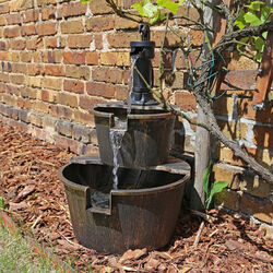 Springbrunnen für Garten oder Teich Kaskaden Wasserfall Wasserspiel Zierbrunnen