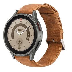 Für Samsung Galaxy Watch 4 5 Pro/ 6 Classic 43 47mm 40 44mm Ersatz Leder Armband