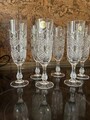 6 Champagner Flöten „Crystal d‘Arques“