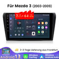 Für Mazda 3 BK 2003-2009 9" Android 13 Autoradio GPS Navi BT WIFI Carplay 2+64GB