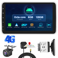 6+128GB 4G LTE 10.1" Android 13 Autoradio GPS Nav 2DIN Drehbar Bildschirm+KAMERA