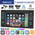 DAB+ 64G Android 13 Autoradio Carplay Navi Für Ford Focus Fiesta C S Max Transit