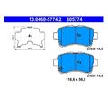 ATE 13.0460-5774.2 Bremsbelagsatz Scheibenbremse Vorne für Suzuki Liana