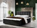 Boxspringbett Schlafzimmerbett KERLON 140x200cm Schwarz + Bettkasten