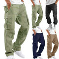 Herren Cargo Chino Hose Jogger Jeans Cargohose Jogginghose Trainingshose Pants