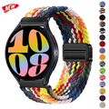 Nylon Magnet Armband Für Samsung Galaxy Watch 3/4/5/6/7/FE 40 44 42 43 46 47mm