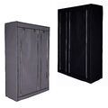 dibea Stoff-Kleiderschrank 175x110x45 cm Vlieshülle 2 Farben