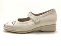 Semler Damen Halbschuh Slipper Comfortschuh Beige Gr. 38 (UK 5)