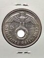 Silbermünze Deutsches Reich 1937 Mit HK 5 Reichsmark Hersteller J Hindenburg VZ