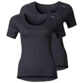 Odlo Damen Unterwäsche Shirt crew neck CUBIC 2 Pack 192281