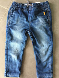 H&M Thermohose Jeanshose Winter Gr. 98 blau Junge