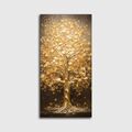 Golden Life Tree Canvas Leinwand Poster Acrylglas Wohnzimmer bestseller Elegant 